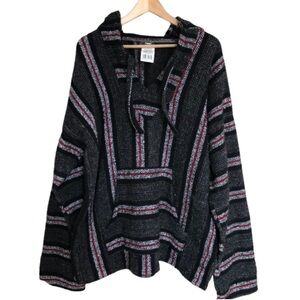 Oland Baja Hooded Hoodie Pullover Poncho Sweater XXL